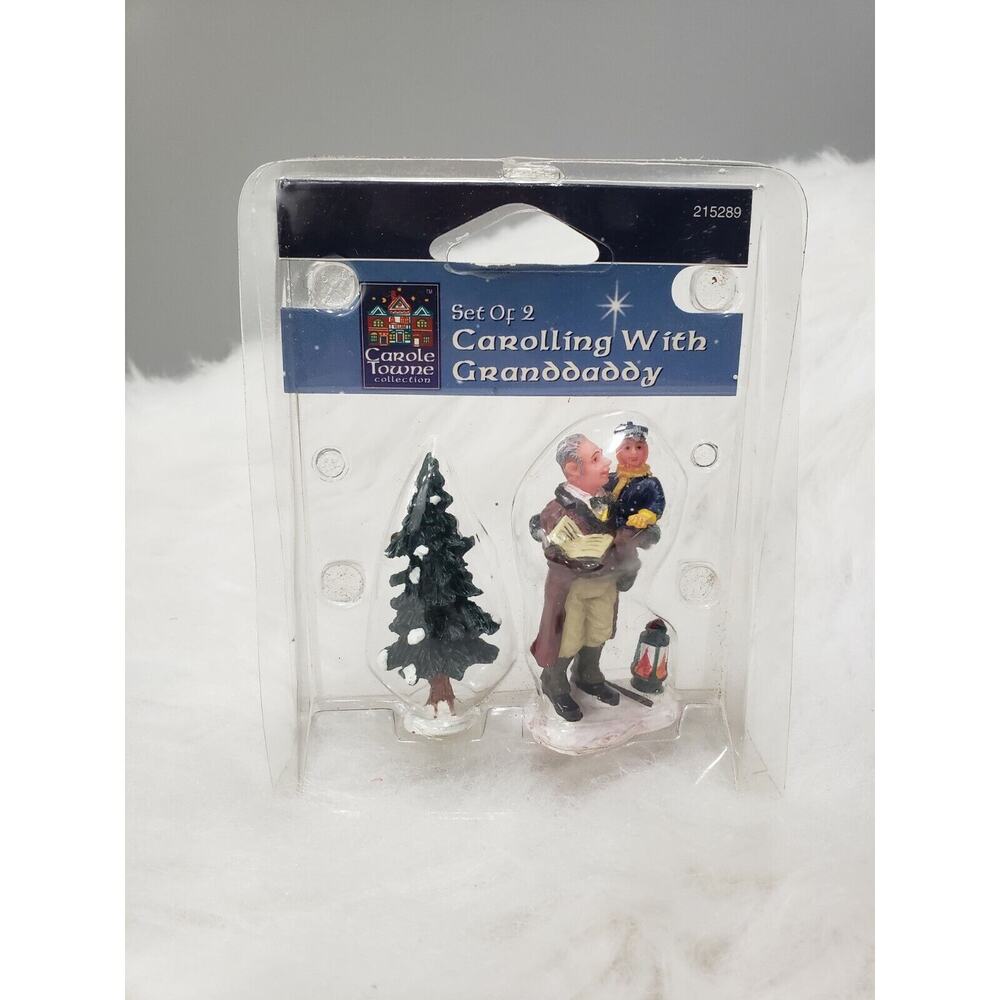 Lemax Christmas Village Collection Caroling With Granddaddy Grandpa Vintage 1999
